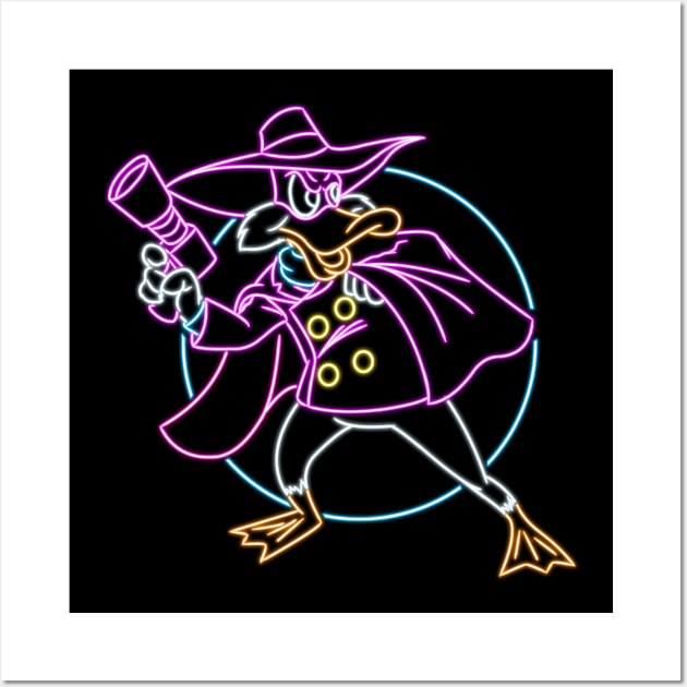 Darkwing neon Wall Art by AlanSchell76